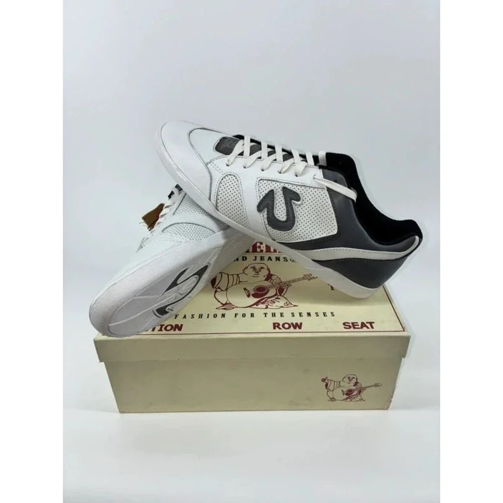 True Religion Low Top Sneakers White/Grey - Men’s 9.5